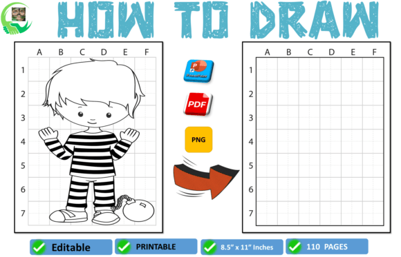 Young Dreamers: Learn to Draw Boys Grafica Pagine e libri da colorare per bambini Di AME⭐⭐⭐