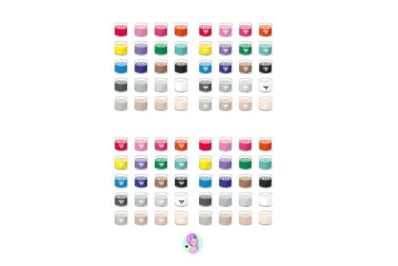 3 Wick Candle Stickers, Digital Planner Graphic Crafts By BixiBina