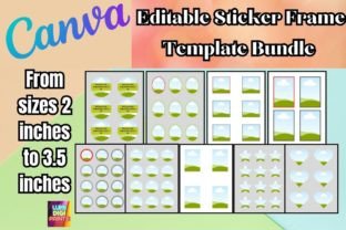 Canva Editable Sticker Templates Bundle Graphic Print Templates By LumiDigiPrints 1