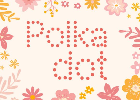Polka Dot Display Font By RedCreations