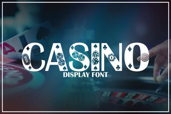 Casino Display Font By AvocadoSVG