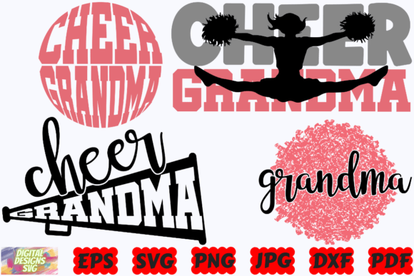 Cheer Grandma SVG | Cheer SVG | Grandma Graphic Crafts By DigitalDesignsSVGBundle