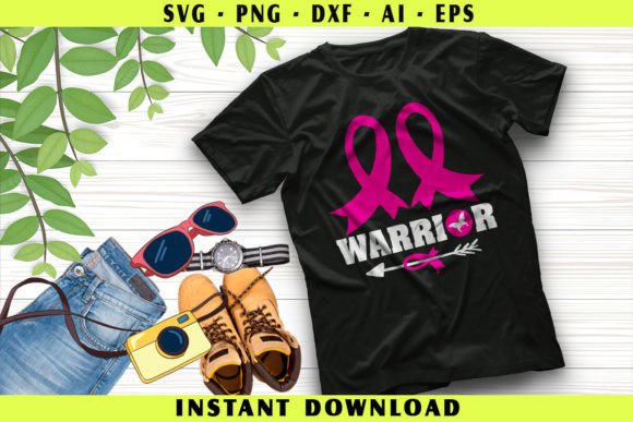 Warrior Breast Cancer Awareness Graphic T-shirt Designs By Graphics BD