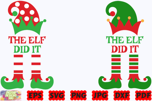 The Elf Did It SVG | Elf SVG | Christmas Gráfico Manualidades Por DigitalDesignsSVGBundle