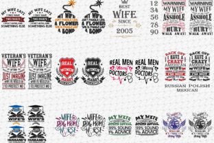 Husband Wife 13 Designs T-shirt Bundle Graphic T-shirt Designs By TeeDesignery 2