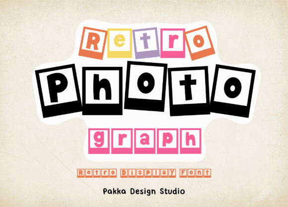 Retro Photograph Decorative Font By Pakka Design Studio