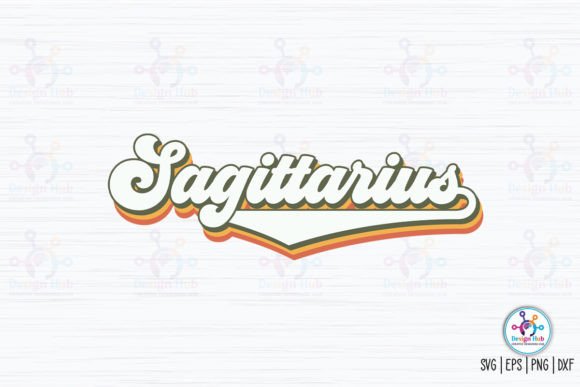 Sagittarius Retro SVG Graphic Crafts By DesignHub103