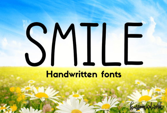 Smile Script & Handwritten Font By Bassoonartwork