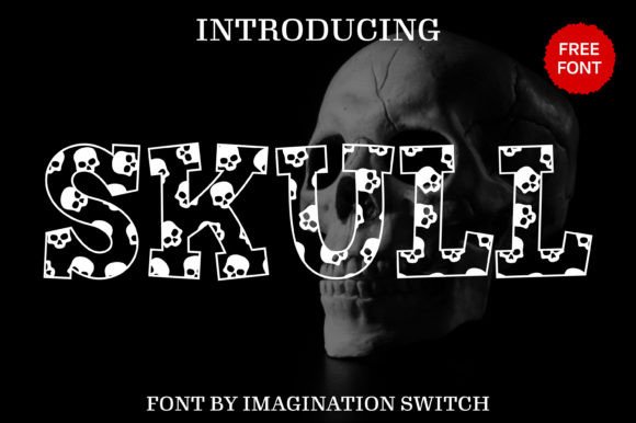 Skull Display Font By Imagination Switch
