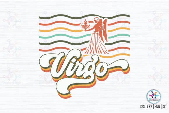 Virgo Retro SVG Graphic Crafts By DesignHub103