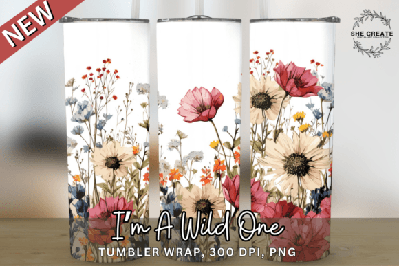 Floral Sublimation 20oz Tumbler Wrap Graphic Crafts By melina wester