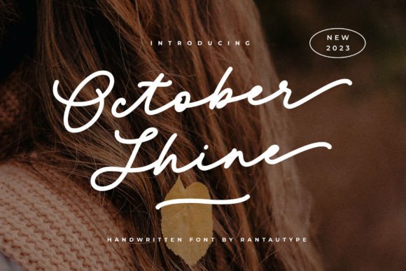 October Shine Fontes Script Fonte Por RantauType