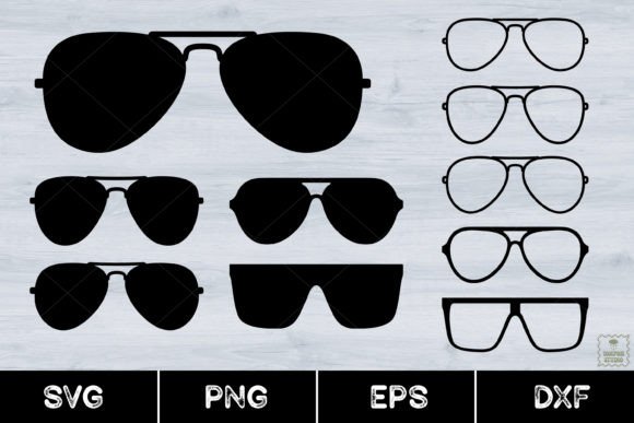 Sunglasses, Glasses, Vintage Glasses Svg Graphic Illustrations By AnuchaSVG