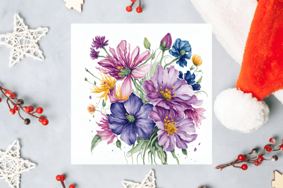 Watercolor Painting of Beautiful Flower Graphic Illustrations By Ujjal Mia