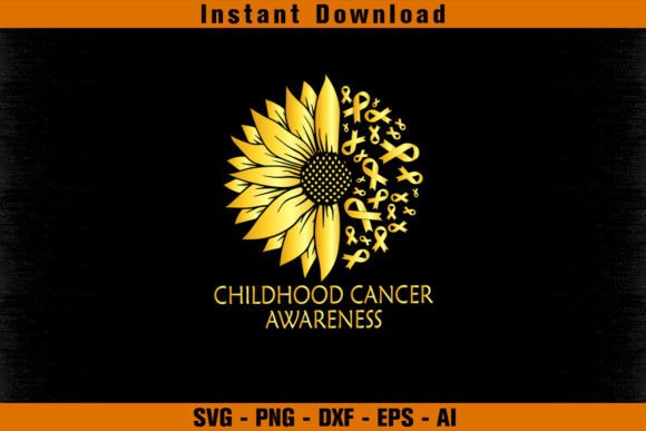 Childhood Cancer Awareness Design Graphic T-shirt Designs By sketchbundle