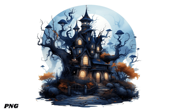 Halloween House Graphic Illustrations By NESMLY