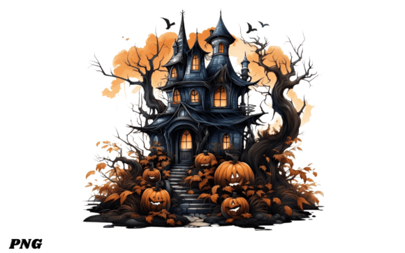 Horror House Graphic Illustrations By NESMLY