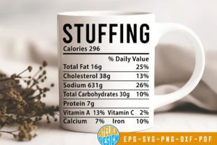 Thanksgiving Nutrition Facts Bundle Fall Graphic 3D SVG By Atelier Design 13