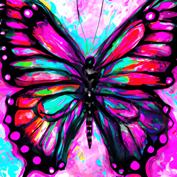 Intricately Beautiful Cute Watercolor Butterfly Flowers Splash Rainbow Colors Community Content By ArtbyCrystalJennings