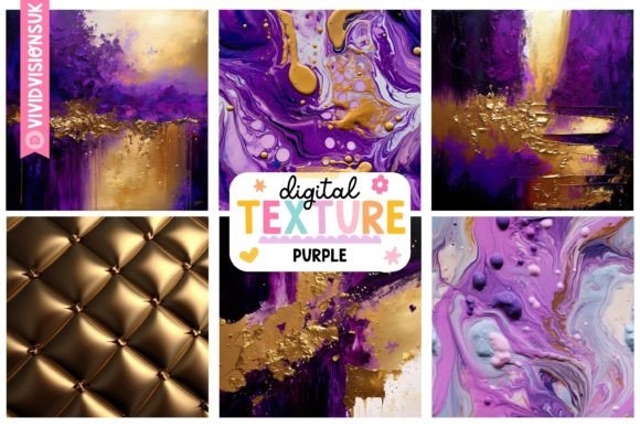 Purple and Gold Texture Graphic Textures By Clipcraft