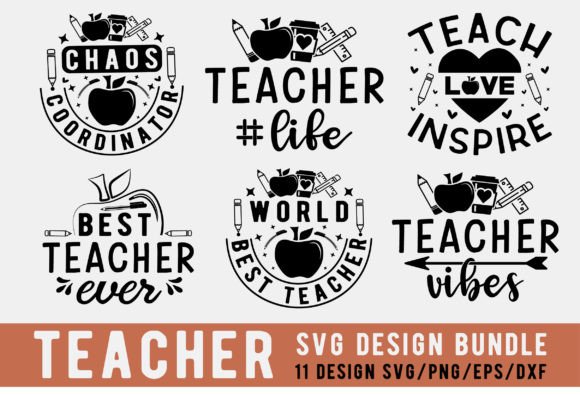 Teacher SVG Bundle, School Svg Bundle Graphic T-shirt Designs By Svg Design Hub