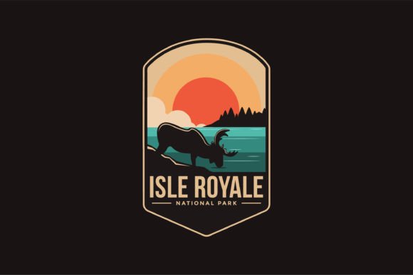 Isle Royale National Park Logo Graphic Logos By DOMHOUZE