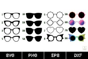 Sunglasses, Glasses, Fashion Glasses Svg Graphic Illustrations By AnuchaSVG 3