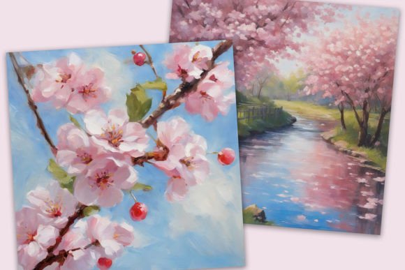 Cherry Blossoms Grafik KI Grafiken Von julieroncampbell