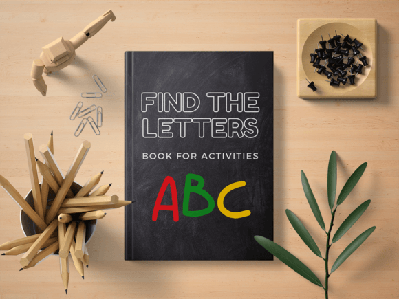 FIND the LETTERS KIDS ACTIVITY BOOK 🖍️ Gráfico Modelos de Impressão Por ALittleArtistWeirdo