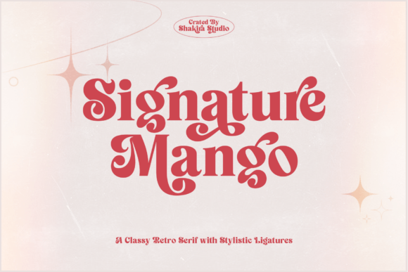 Signature Mango Serif Font By Shakira Studio
