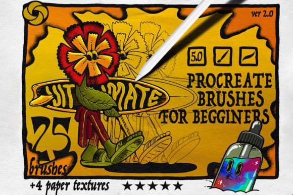 25 Procreate Brushes for Beginners Graphic Brushes By EasyProcreate