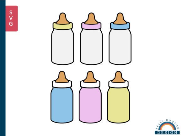 BABY BOTTLE SVG & PNG Graphic Crafts By KellyDodsonDesign