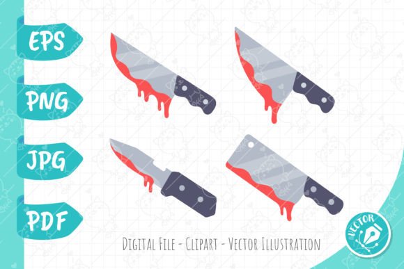 Criminal Knife on Halloween Night Graphic Objects By FoxGrafy