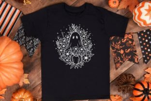 Floral Ghost Svg, Pumpkin Halloween Svg, Graphic Print Templates By Chaicharee Design Shop 4