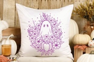 Floral Ghost Svg, Pumpkin Halloween Svg, Graphic Print Templates By Chaicharee Design Shop 5