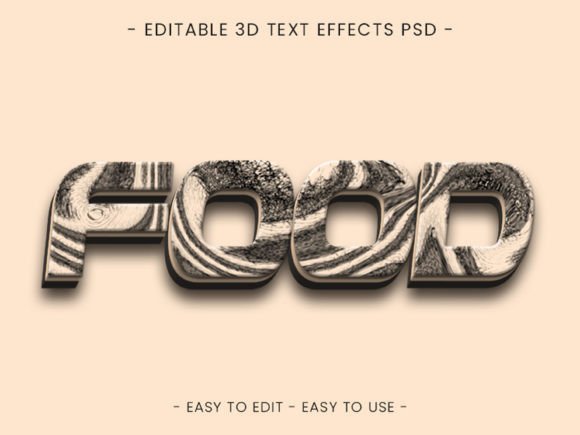 Food Text Effect Luxury Text Styles Gráfico Estilos de capas Por artistx70bd
