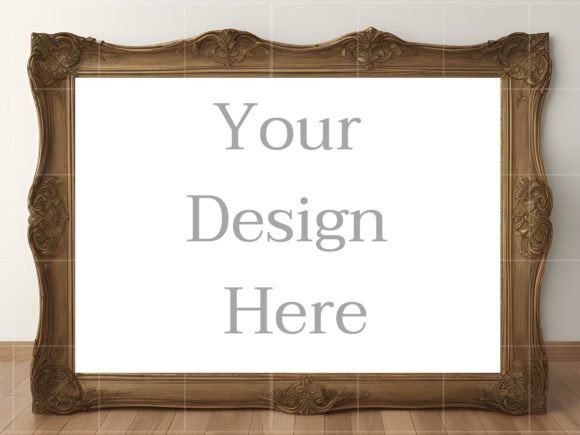 Vintage Decoration Picture Frame Mockup Graphic Product Mockups By kitten999