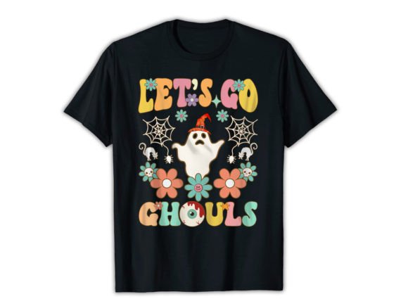 Retro Halloween Groovy T-shirt Afbeelding T-shirt Designs Door mrshimulislam