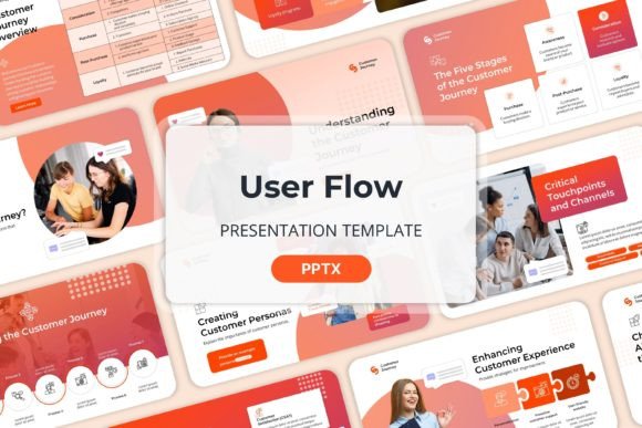 User Flow - Powerpoint Templates Graphic Presentation Templates By Moara