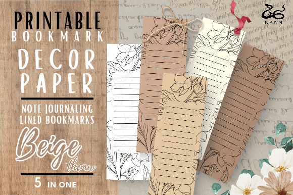 Lined Bookmarks​ Printable/ #015​ Graphic Crafts By Nann Digital Art