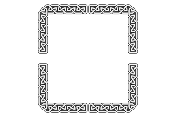 Medieval Ornament Frame. Vinatge Celtic Graphic Illustrations By microvectorone