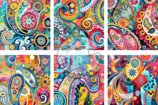 Watercolor Bohemian Textile Patterns Graphic Patterns By Prawny 2