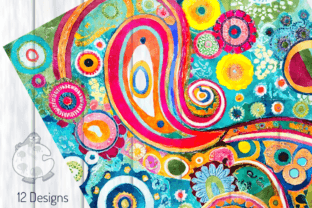 Watercolor Bohemian Textile Patterns Graphic Patterns By Prawny 5