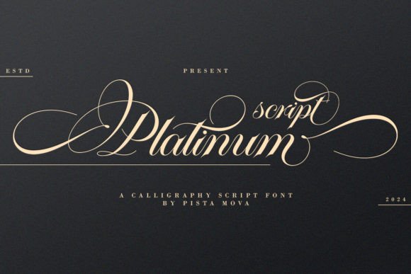 Platinum Script Script & Handwritten Font By Pista Mova