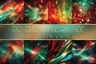 Red Green Gold Christmas Backgrounds Graphic Backgrounds By Color Studio 1