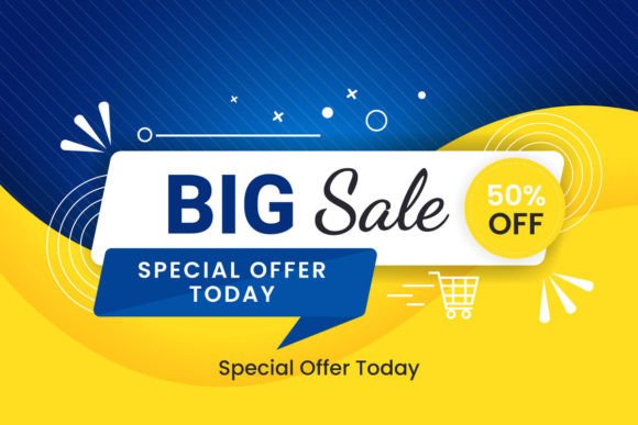Sale Banner Template Design Graphic Illustrations By Tanu
