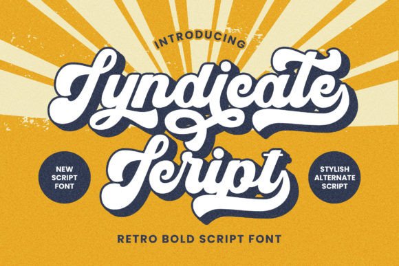 Syndicate Script & Handwritten Font By Arendxstudio