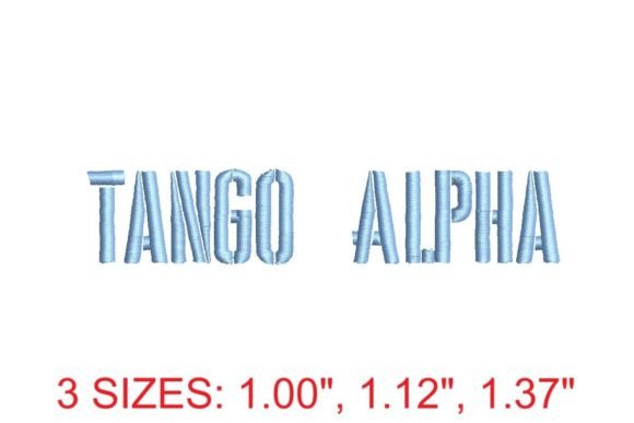 Tango Alpha Embroidery Font Ritorno a Scuola Ricami Di Digitizingwithlove