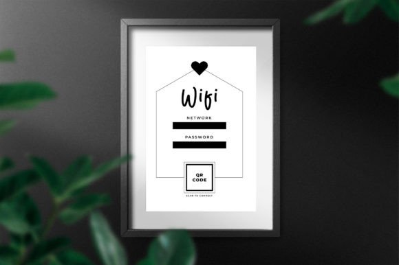 Wi-Fi Sign Scan to Connect Template Graphic Graphic Templates By srempire