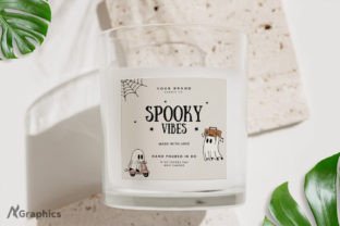 Spooky Candle Label Canva Template Graphic Graphic Templates By AN Graphics 2